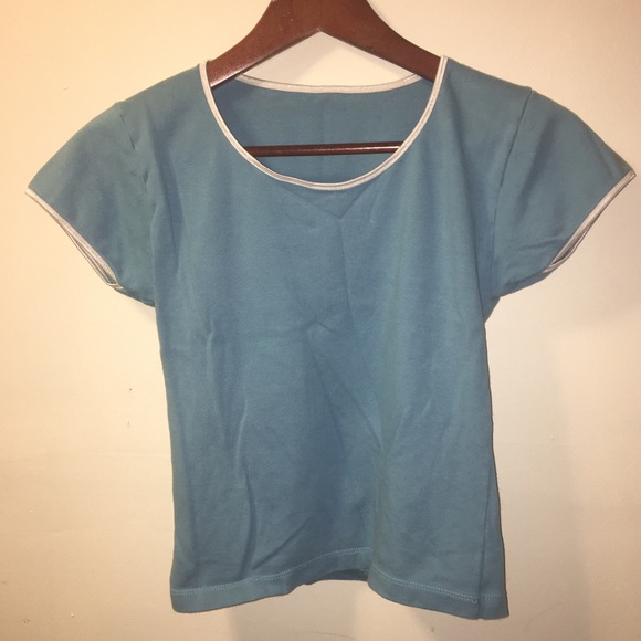 [SOLD] Vintage cap sleeve cotton/Lycra blend tee - Picture 1 of 3
